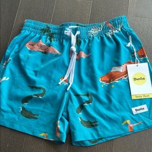 Duvin Blue Swim Shorts